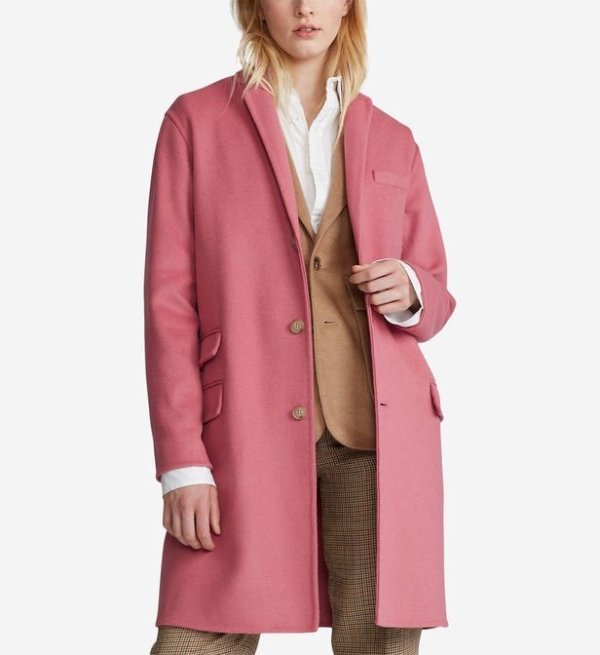 粉色大衣
