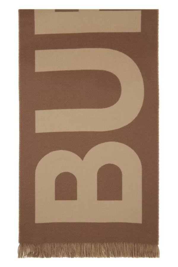 燕麦色 Logo 围巾