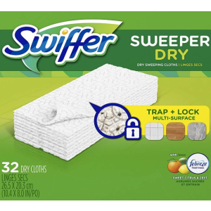 Swiffer Sweeper 拖把替换干拖布 32片