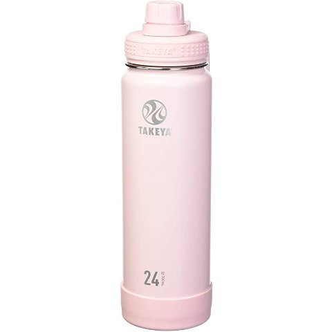 Takeya 51054 Actives Water Bottle, 24 oz, Blush Takeya 运动水壶