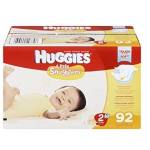 Huggies Little Snugglers纸尿裤（新生儿，1和2号尺寸）
