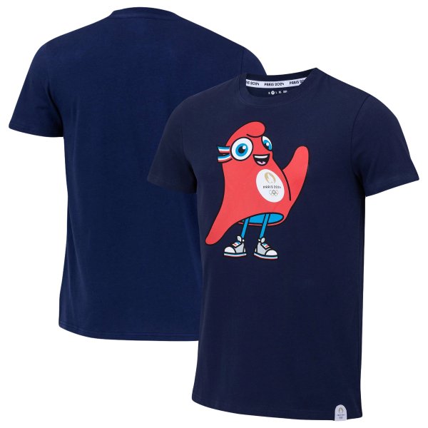 巴黎奥运会吉祥物 儿童T恤 深蓝色