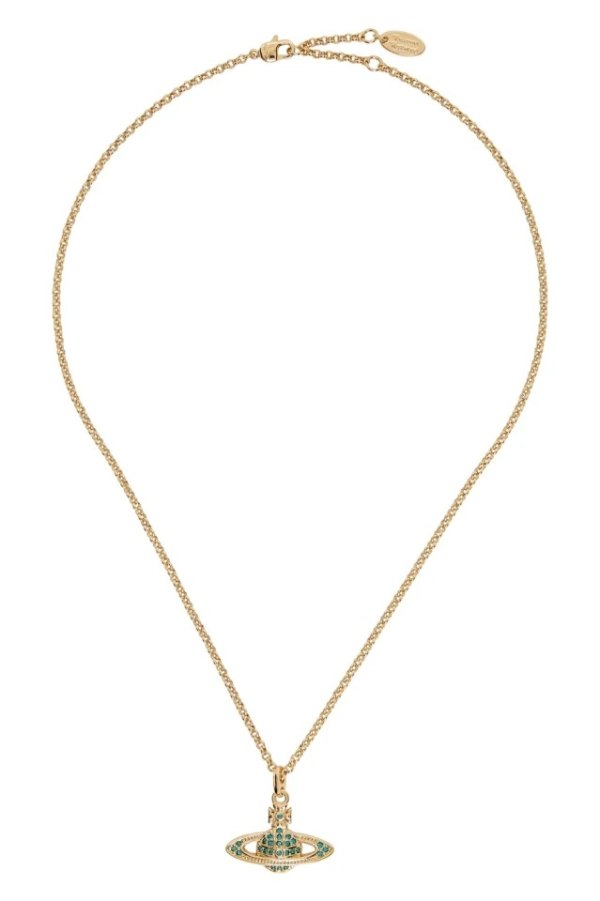 Gold Mini Bas Relief Necklace
