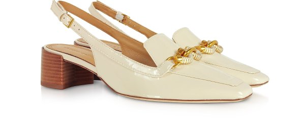 Tory Burch Jessa 45MM Cream Slingback Pumps