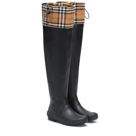 Check and rubber 靴子