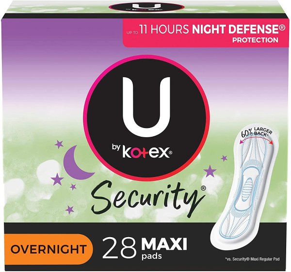 Security Maxi 夜用卫生巾 无香型 28片