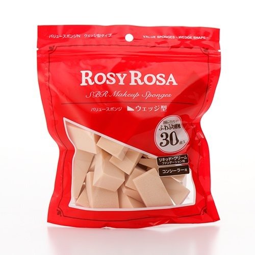 Rosy Rosa Value 海绵N 楔形型 30P 【用于眼周和小鼻周围等】