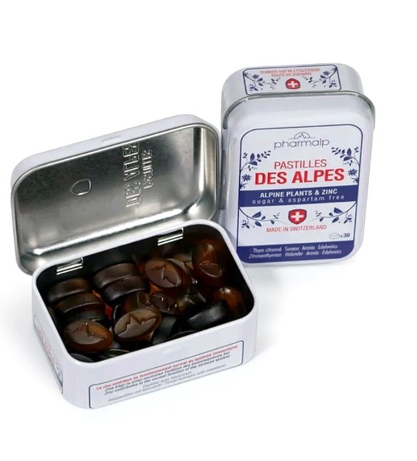 瑞士阿尔卑斯零糖喉糖软糖 30粒 小铁盒