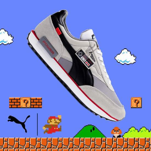 上新：PUMA 任天堂NES联动款 Future Rider大童鞋