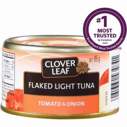 一罐仅$0.97Clover Leaf 番茄洋葱味金鎗鱼罐头 48罐 难得有活动可囤