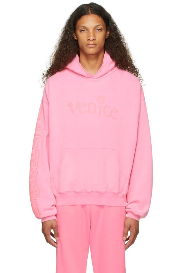 Pink 'Venice Be Nice' 卫衣