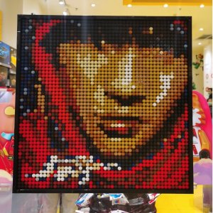 LEGO 像素画 钢铁侠爆变周杰伦范特西 披头士变《JAY》封面