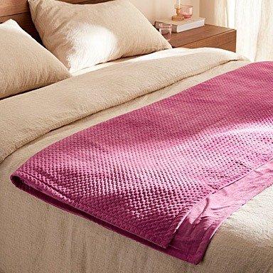 粉色天鹅绒毛毯 130 x 170 cm