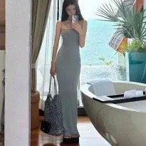 灰色 Soft Lounge 连衣裙