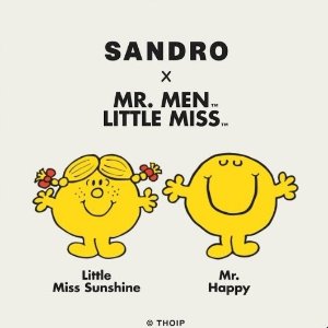 Sandro x Mr Men & Little Miss 限定联名发售 可爱情侣款