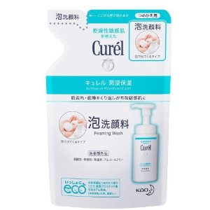 Curel 珂润氨基酸泡沫洁面乳3个替换装 敏感肌也适用哦
