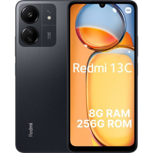 小米 红米手机 Redmi 13C 8GB RAM 256GB 午夜黑