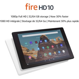 史低价：Fire HD 10 黑色版 64GB平板电脑 2021新版