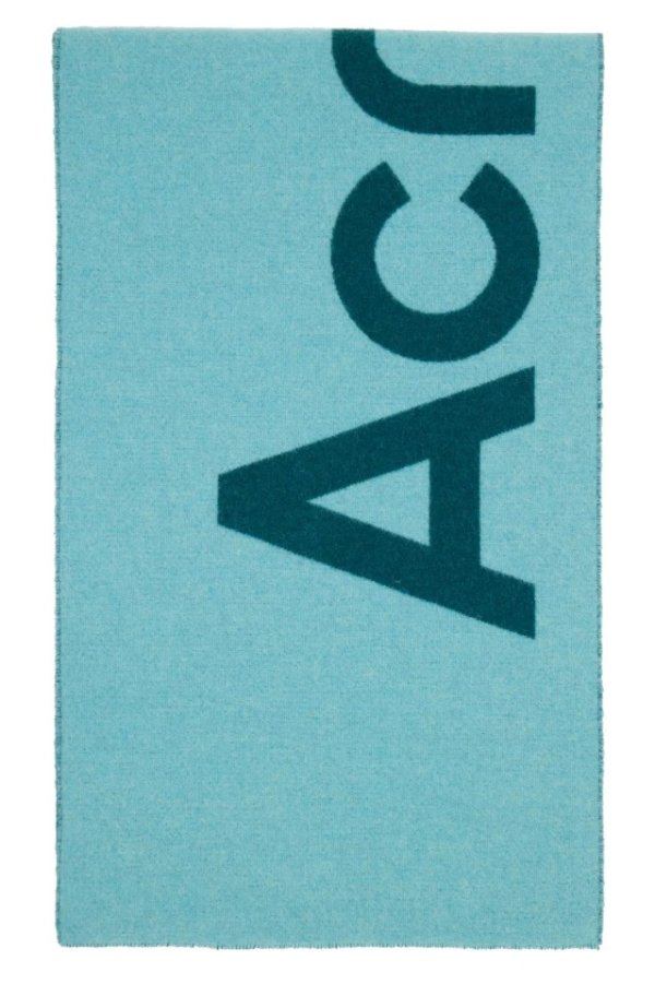 蓝色徽标围巾