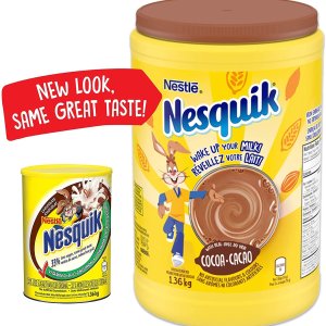 雀巢Nesquik 儿童维生素巧克力粉1.36kg 补铁低糖