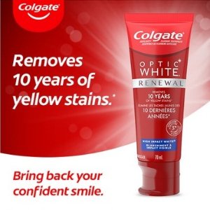 薅羊毛：Colgate Optic White 持久清新牙齿美白牙膏 70ml