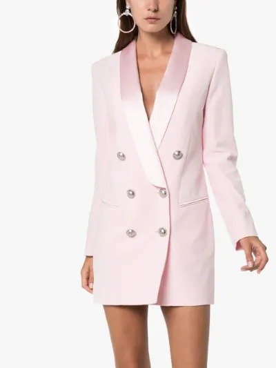 粉色西装外套