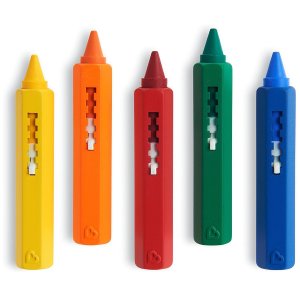Munchkin 儿童浴缸蜡笔5色装  易清洁
