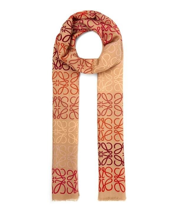 Anagram Wool-Blend Scarf