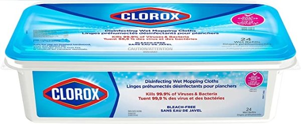 Clorox® 杀菌地板湿巾 24片