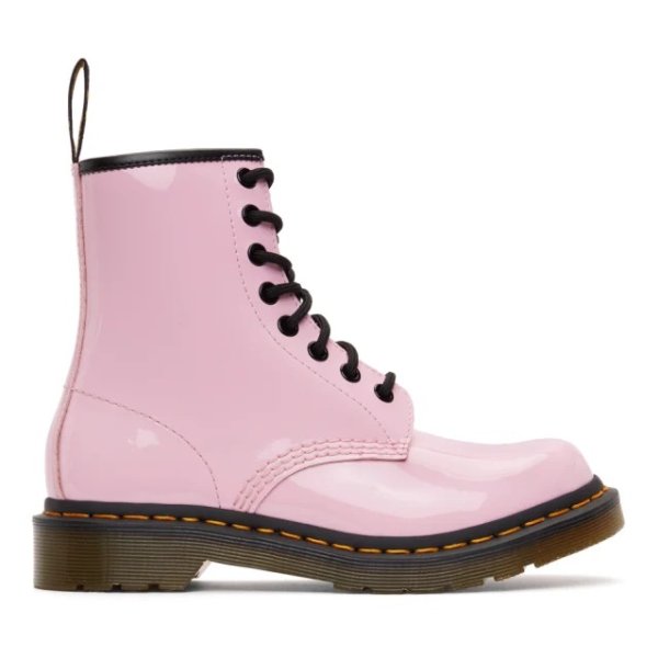 Patent 1460 粉色马丁靴