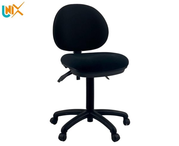 DEWEY AFRDI Medium Back Handwheel Adjustable Office Chair - Black