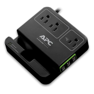 近期好价：APC 电涌保护插线板 3个插口3个USB口 用户评分4.7