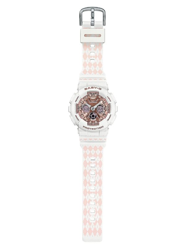 Baby G 限量版白色树脂表带手表