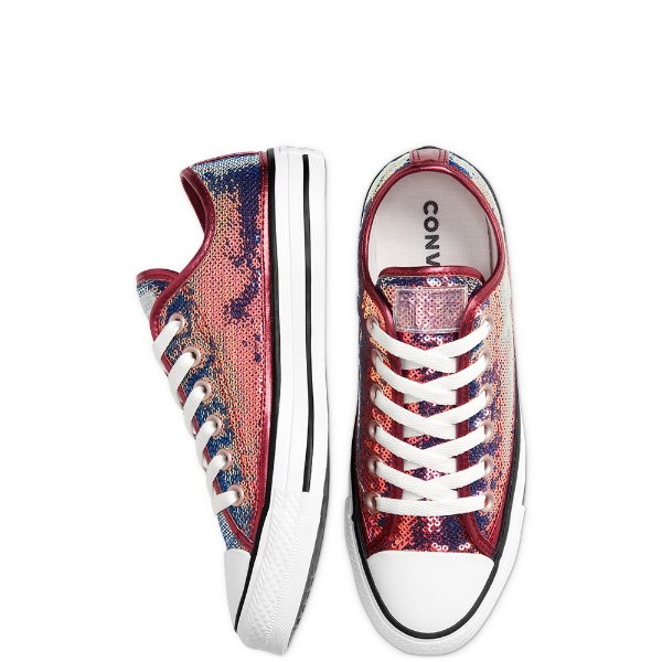 Womens Mini Sequins Chuck Taylor All Star Low Top