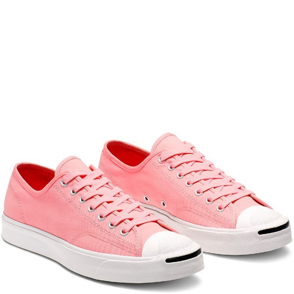 粉红帆布鞋