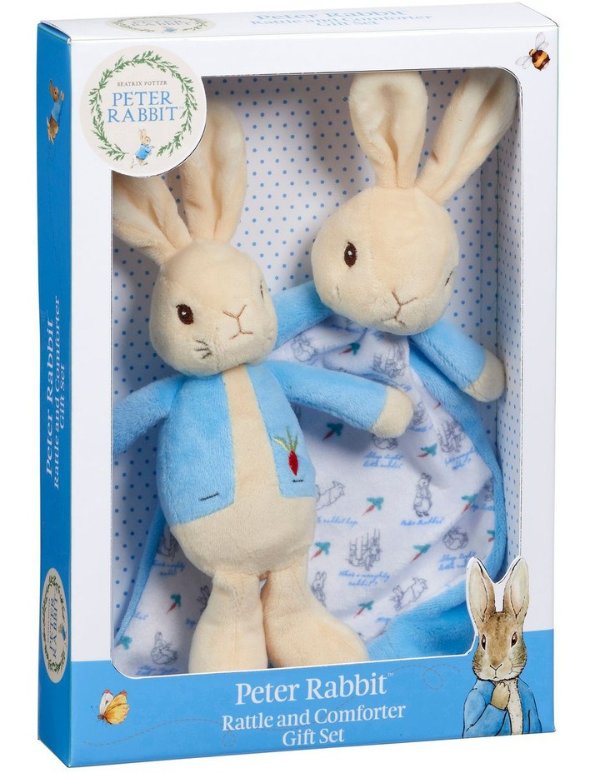 Peter Rabbit Rattle Comfort Blanket Gift Set 49.95