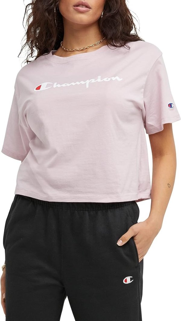 粉色 Logo T恤