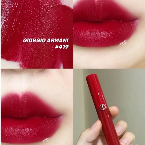 Lip Maestro samtig matte Lippenfarbe Armani beauty 419