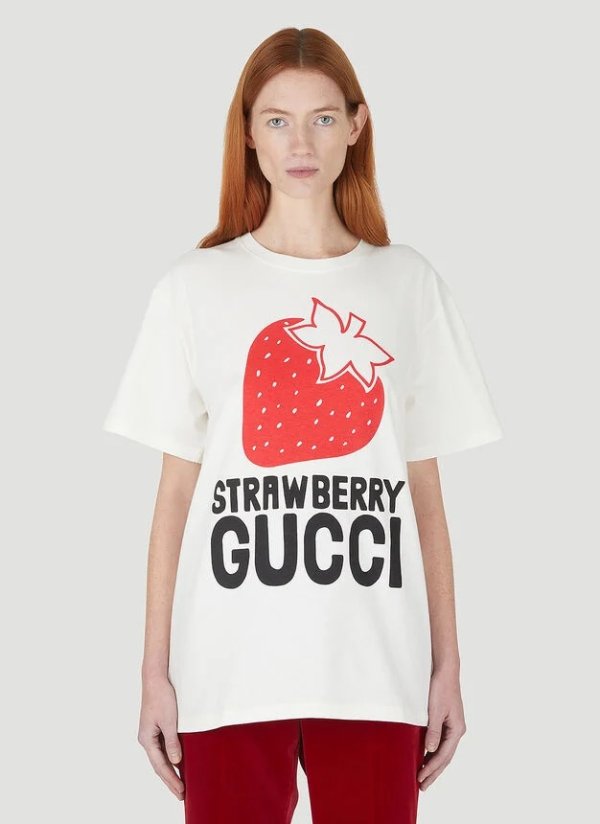 小草莓logoT恤