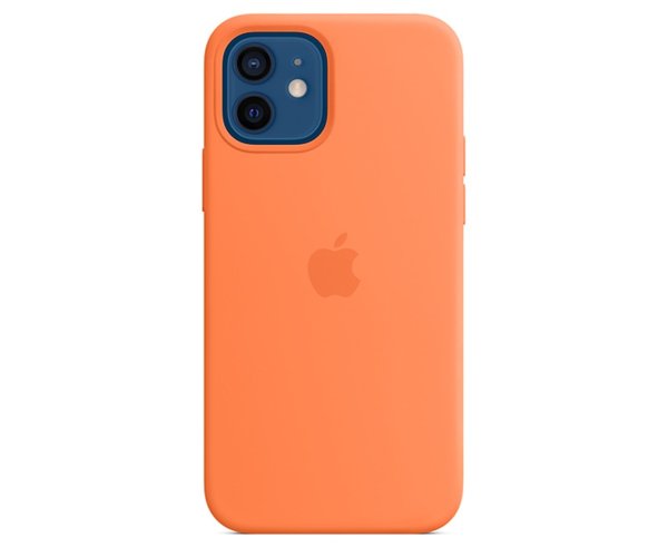Silicone Case w/ MagSafe For iPhone 12 / 12 Pro - Kumquat
