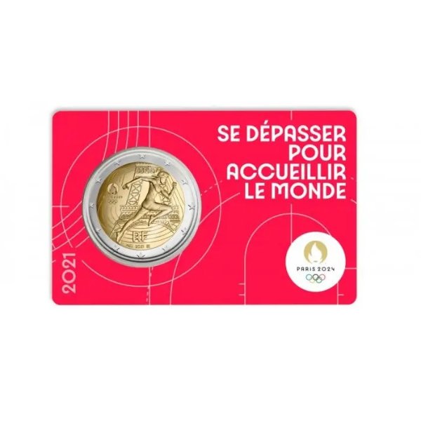 2024 巴黎奥运会2欧元纪念币 2