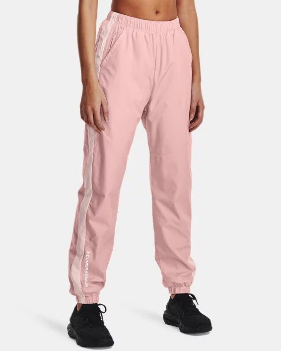 RUSH™ Woven 粉色束脚裤