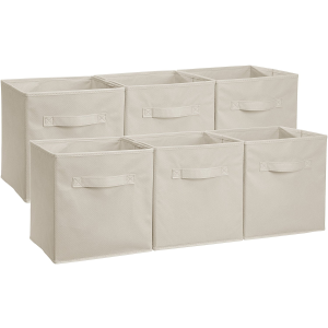 AmazonBasics 可折叠布艺收纳盒 6个