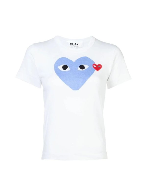 Heart Print Crewneck T恤