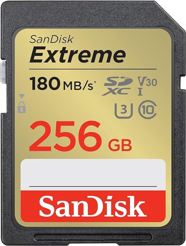 256GB Extreme SDXC UHS-I 存储卡