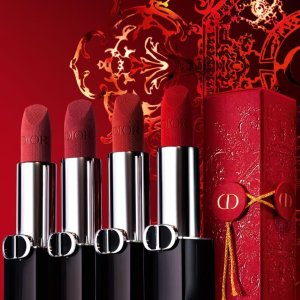 #999新年红 春节送礼推荐新品上市：Dior 全新烈焰蓝金唇膏 迪丽热巴同款 高级丝绒感