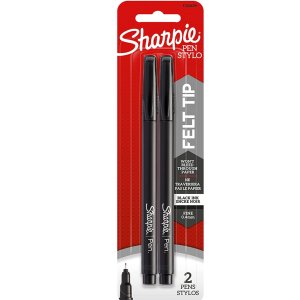 Sharpie 黑色中性笔0.8mm 2个装 凑单佳选
