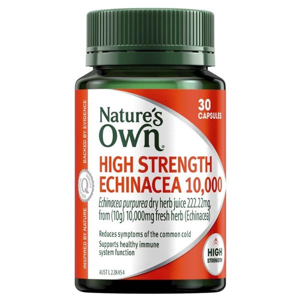 High Strength Echinacea 10,000mg 30 Capsules