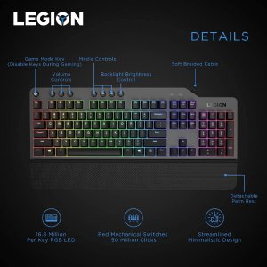 Lenovo Legion K500 RGB 机械键盘 全键独立RGB调光