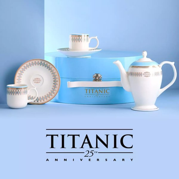 泰坦尼克号 25周年纪念茶具